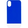 Чохол TPU+PC Bichromatic для Apple iPhone XR (6.1"") (Navy Blue / White)