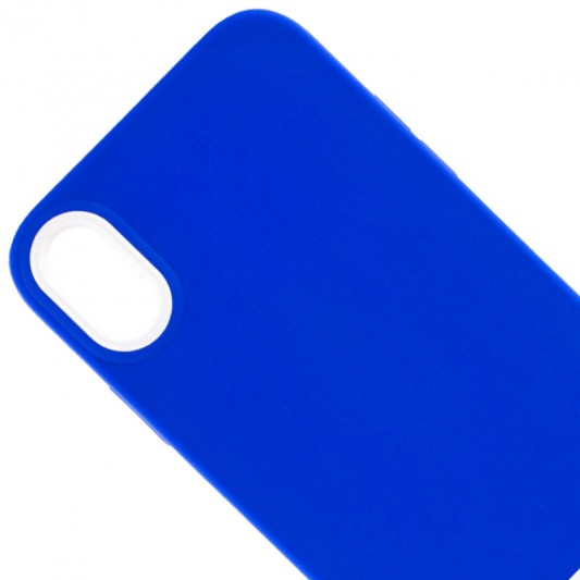 Чохол TPU+PC Bichromatic для Apple iPhone X / XS (5.8") Navy Blue / White - зображення 1 
