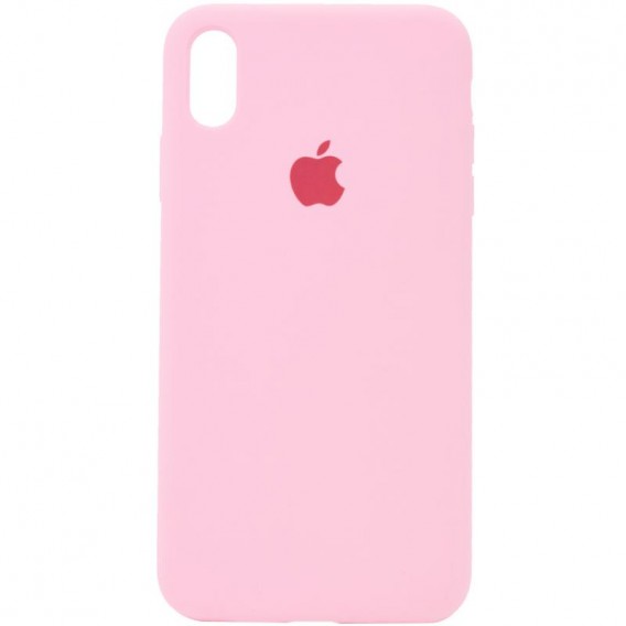 Чехол для iPhone X / XS - Silicone Case Full Protective (AA) (Розовый / Light pink)