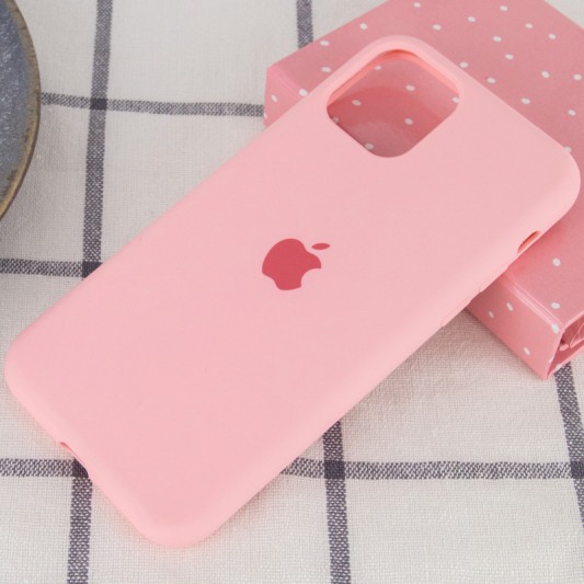 Чехол Silicone Case Full Protective (AA) для Apple iPhone 11 (6.1") Розовый / Pink - изображение 1
