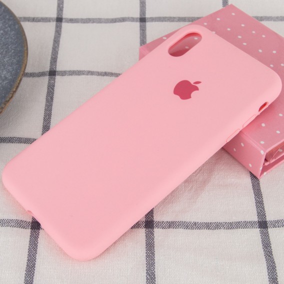 Чохол для Apple iPhone XR (6.1"") - Silicone Case Full Protective (AA) (Рожевий / Pink)
