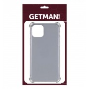 TPU чохол для Apple iPhone 11 Pro Max (6.5"") - GETMAN Ease logo посилені кути (Сірий (прозорий))