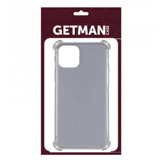 TPU чохол GETMAN Ease logo посилені кути для Apple iPhone 11 Pro Max (6.5") Сірий (прозорий) - зображення 1 