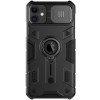 TPU+PC чохол для Apple iPhone 11 (6.1"") - Nillkin CamShield Armor (шторка на камеру) (Чорний)