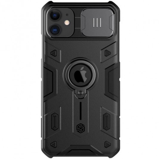 TPU+PC чехол Nillkin CamShield Armor (шторка на камеру) для Apple iPhone 11 (6.1") Черный - изображение 4