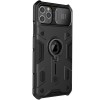 TPU+PC чехол для Apple iPhone 11 Pro Max (6.5"") - Nillkin CamShield Armor (шторка на камеру) (Черный)