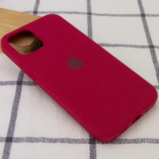 Чохол Silicone Case Full Protective (AA) для Apple iPhone 12 Pro Max (6.7") Червоний / Rose Red - зображення 1 