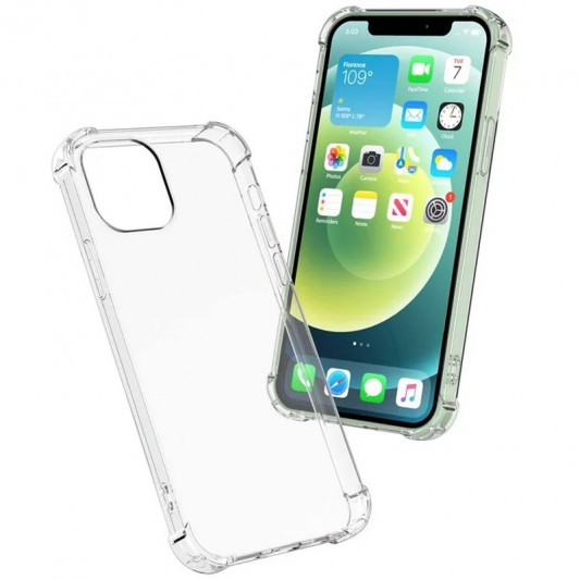 TPU чохол GETMAN Ease logo посилені кути для Apple iPhone 12 Pro Max (6.7") Безбарвний (прозорий) - зображення 1 