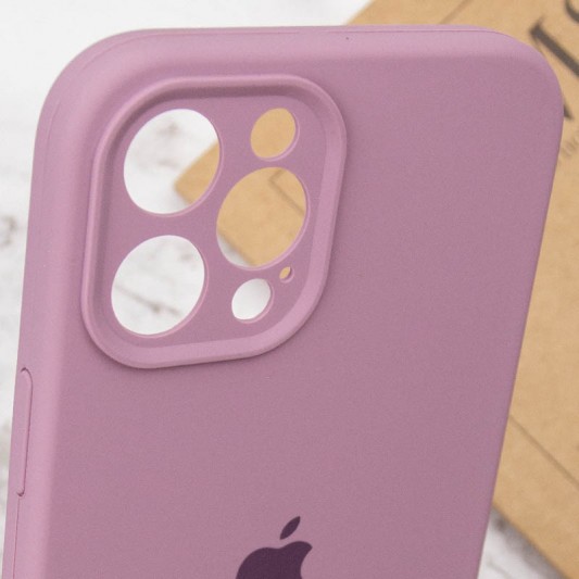 Чохол Silicone Case Full Camera Protective (AA) для Apple iPhone 12 Pro Max (6.7") Ліловий / Lilac Pride - зображення 5 