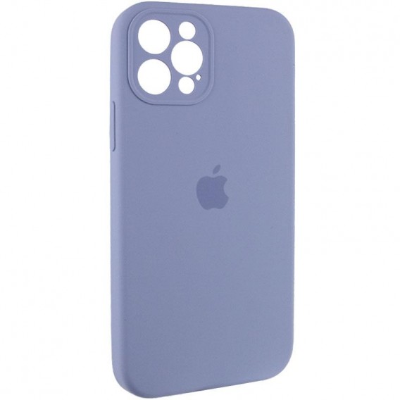 Чехол для Apple iPhone 12 Pro Max (6.7"") - Silicone Case Full Camera Protective (AA) (Серый / Lavender Gray)