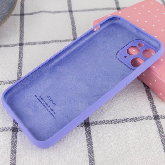 Чохол Silicone Case Full Camera Protective (AA) для Apple iPhone 12 Pro Max (6.7") Бузковий / Dasheen - зображення 1 
