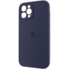 Чохол Apple iPhone 12 Pro Max (6.7"") - Silicone Case Full Camera Protective (AA) (Темно-синій / Midnight blue)