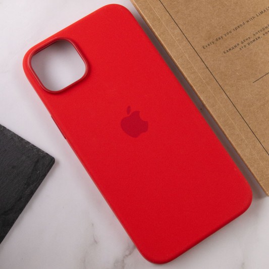 Чохол Silicone case (AAA) with Magsafe для Apple iPhone 12 Pro Max (6.7") Червоний / Red - зображення 6 