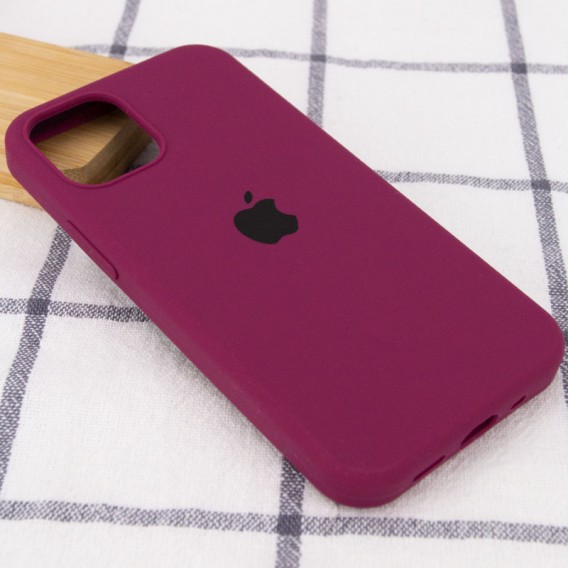 Чохол Apple iPhone 13 mini (5.4"") - Silicone Case Full Protective (AA) (Бордовий / Maroon)