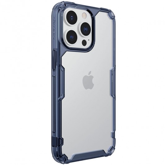 TPU чохол Nillkin Nature Pro Series для Apple iPhone 13 Pro Max (6.7") Синій (прозорий) - зображення 1 