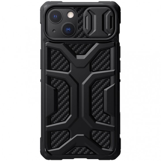TPU+PC чохол Nillkin CamShield Adventurer (шторка на камеру) для Apple iPhone 13 (6.1") Чорний