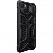 TPU+PC чохол для Apple iPhone 13 (6.1"") - Nillkin CamShield Adventurer (шторка на камеру) (Чорний)