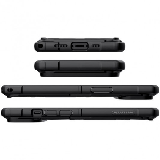 TPU+PC чохол Nillkin CamShield Adventurer (шторка на камеру) для Apple iPhone 13 (6.1") Чорний - зображення 4 
