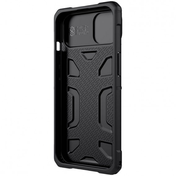 TPU+PC чехол для Apple iPhone 13 (6.1"") - Nillkin CamShield Adventurer (шторка на камеру) (Черный)