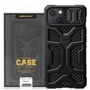 TPU+PC чохол для Apple iPhone 13 (6.1"") - Nillkin CamShield Adventurer (шторка на камеру) (Чорний)