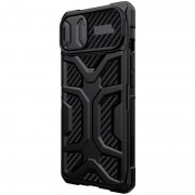 TPU+PC чохол для Apple iPhone 13 Pro (6.1"") - Nillkin CamShield Adventurer (шторка на камеру) (Чорний)