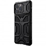 TPU+PC чехол для Apple iPhone 13 Pro Max (6.7"") - Nillkin CamShield Adventurer (шторка на камеру) (Черный)