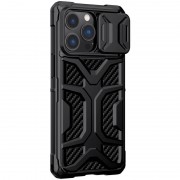 TPU+PC чехол для Apple iPhone 13 Pro Max (6.7"") - Nillkin CamShield Adventurer (шторка на камеру) (Черный)