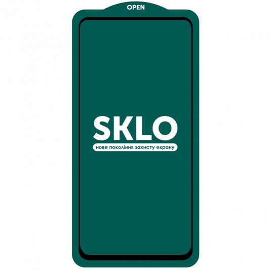 Защитное стекло SKLO 5D (тех.пак) для Samsung Galaxy A53 5G Черный / Белая подложка