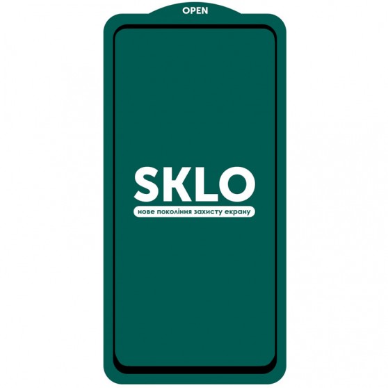 Защитное стекло SKLO 5D (тех.пак) для Samsung Galaxy A53 5G Черный / Белая подложка