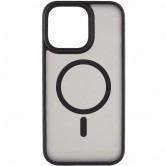 TPU+PC чохол Metal Buttons with MagSafe для Apple iPhone 12 Pro / 12 (6.1) Чорний