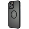 TPU+PC чохол для Apple iPhone 13 Pro (6.1"") - Metal Buttons with MagSafe (Чорний)