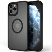 TPU+PC чехол Metal Buttons with MagSafe для Apple iPhone 13 Pro (6.1) Черный