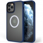 TPU+PC чехол Metal Buttons with MagSafe для Apple iPhone 13 Pro Max (6.7") Синий
