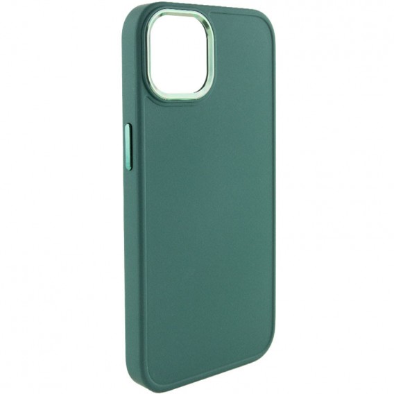 TPU чехол для iPhone 12 Pro /12 - Bonbon Metal Style (Зелёный / Army green)