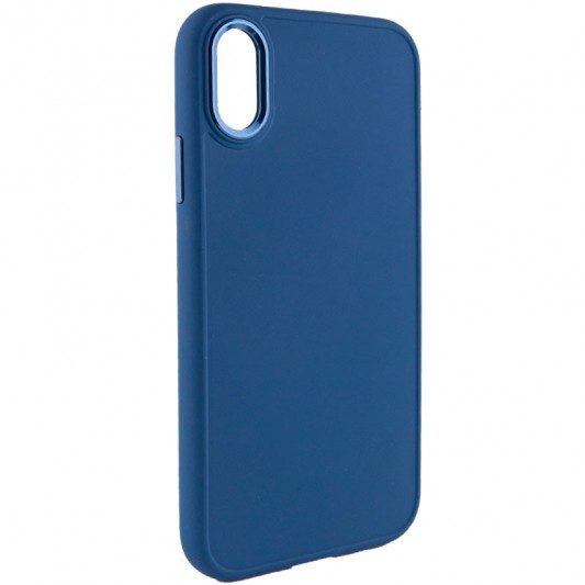 TPU чохол Bonbon Metal Style для Apple iPhone XS Max (6.5") Синій / Denim Blue - зображення 1 