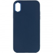 TPU чохол Bonbon Metal Style для Apple iPhone XS Max (6.5") Синій / Cosmos blue