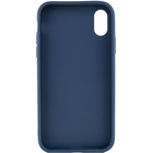 TPU чохол Bonbon Metal Style для Apple iPhone XS Max (6.5") Синій / Cosmos blue - зображення 2 