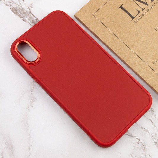 TPU чохол Bonbon Metal Style для Apple iPhone XS Max (6.5") Червоний / Red - зображення 3 