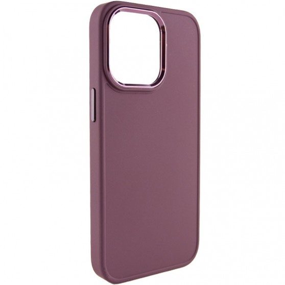 TPU чехол Bonbon Metal Style для Apple iPhone 13 Pro (6.1") Бордовый / Plum