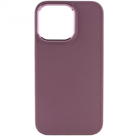 TPU чохол Bonbon Metal Style для Apple iPhone 13 Pro Max (6.7") Бордовий / Plum - зображення 1 
