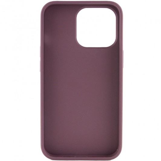 TPU чохол Bonbon Metal Style для Apple iPhone 13 Pro Max (6.7") Бордовий / Plum - зображення 2 