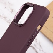 TPU чохол для Apple iPhone 13 Pro Max (6.7"") - Bonbon Metal Style (Бордовий / Plum)