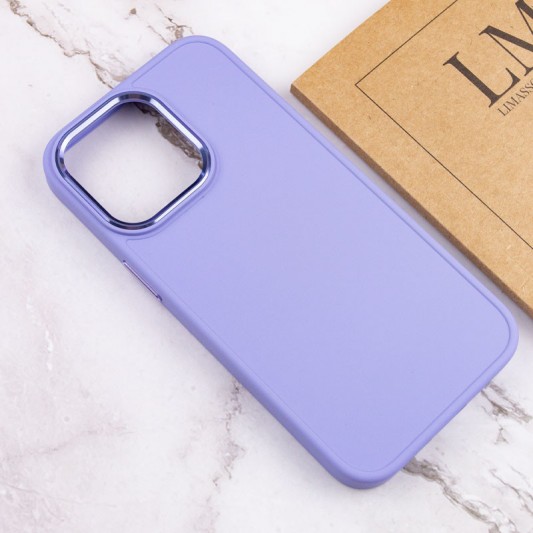TPU чохол Bonbon Metal Style для Apple iPhone 13 Pro Max (6.7") Бузковий / Dasheen - зображення 3 