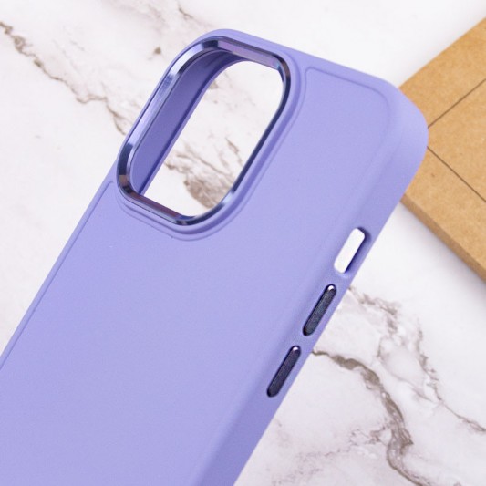 TPU чохол Bonbon Metal Style для Apple iPhone 13 Pro Max (6.7") Бузковий / Dasheen - зображення 4 