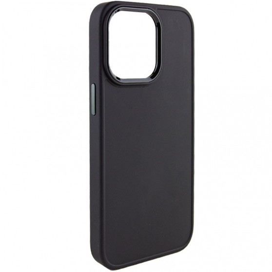 TPU чехол Bonbon Metal Style для Apple iPhone 13 Pro Max (6.7") Черный / Black