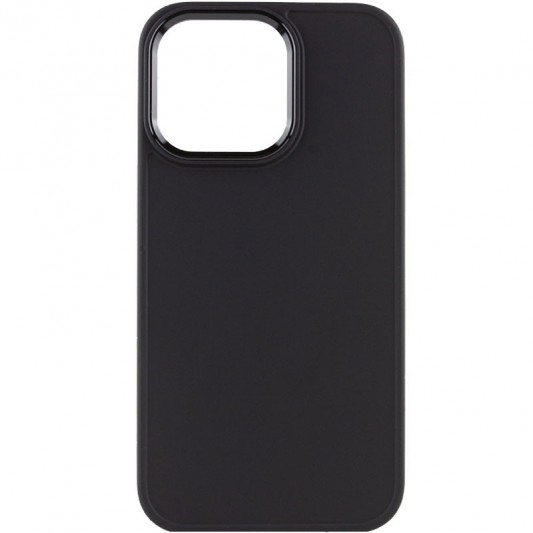 TPU чохол Bonbon Metal Style для Apple iPhone 13 Pro Max (6.7") Чорний / Black - зображення 1 