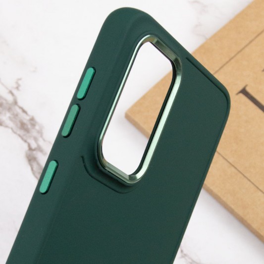 TPU чохол Bonbon Metal Style для Samsung Galaxy A33 5G Зелений / Army green - зображення 4 