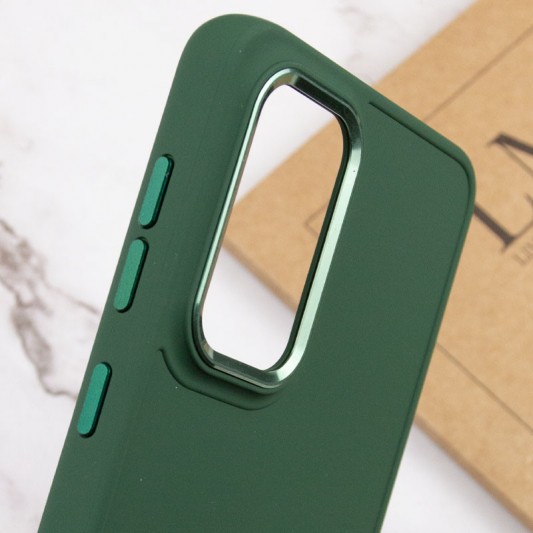 TPU чохол Bonbon Metal Style для Samsung Galaxy A33 5G Зелений / Pine green - зображення 4 