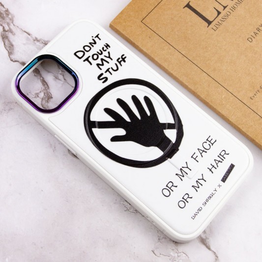 TPU+PC чехол Funny pictures with MagSafe для Apple iPhone 12 Pro / 12 (6.1") Don't touch - изображение 3
