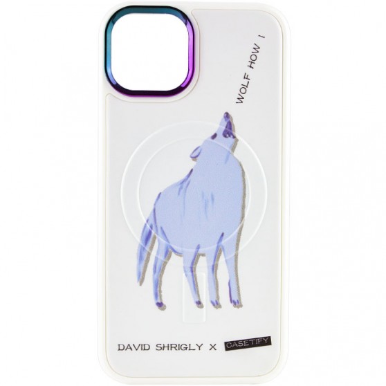 TPU+PC чохол Funny pictures with MagSafe для Apple iPhone 12 Pro / 12 (6.1") Wolf